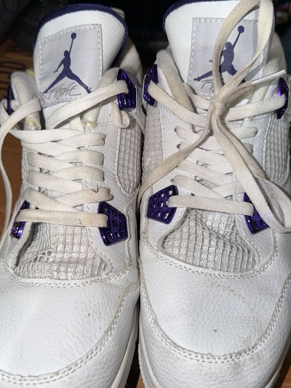 Jordan Sneakers metallic purple
